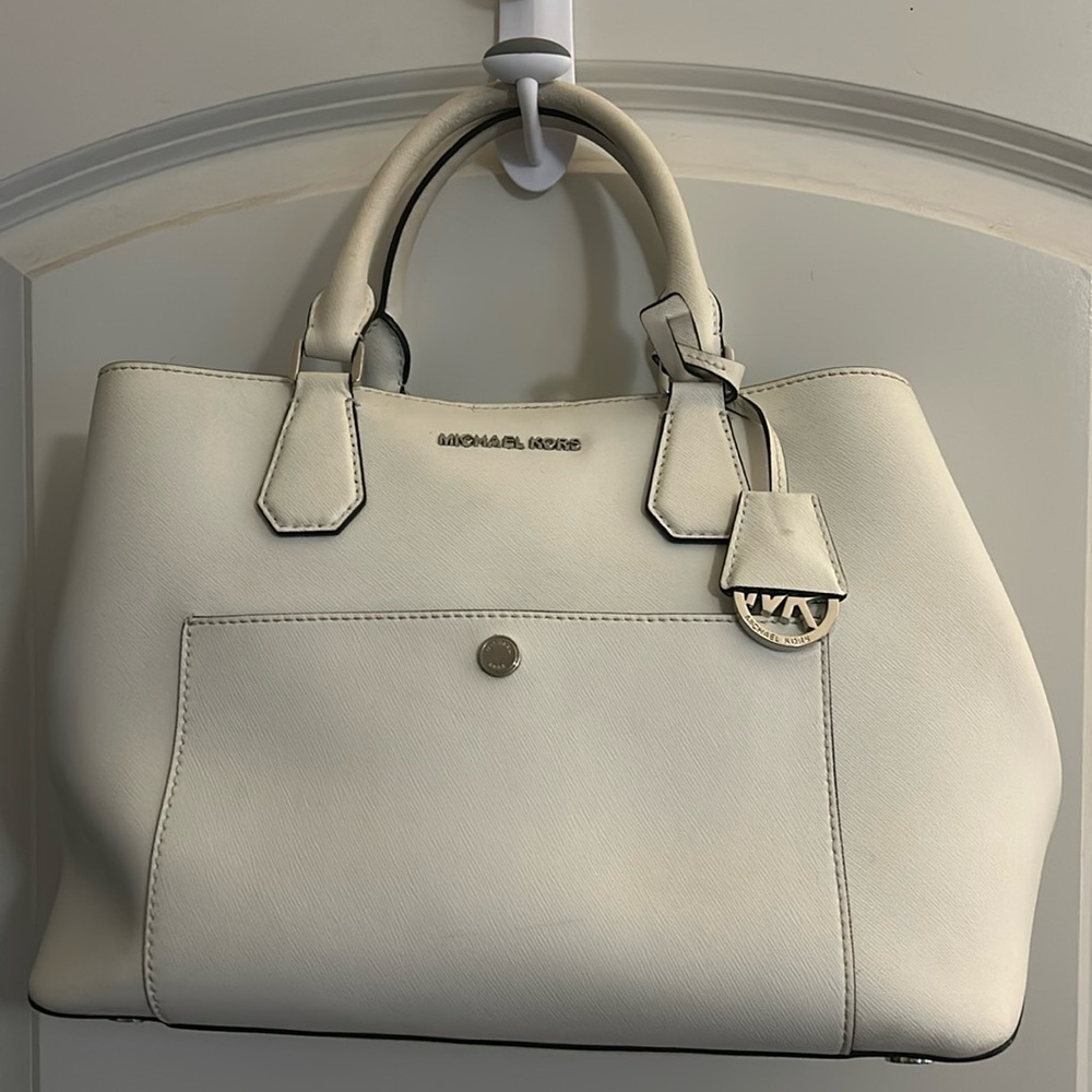 White Michael Kors Satchel